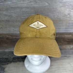 Oklahoma Sooners Top Of The World Adventure Adjustable Strap Hat Khaki